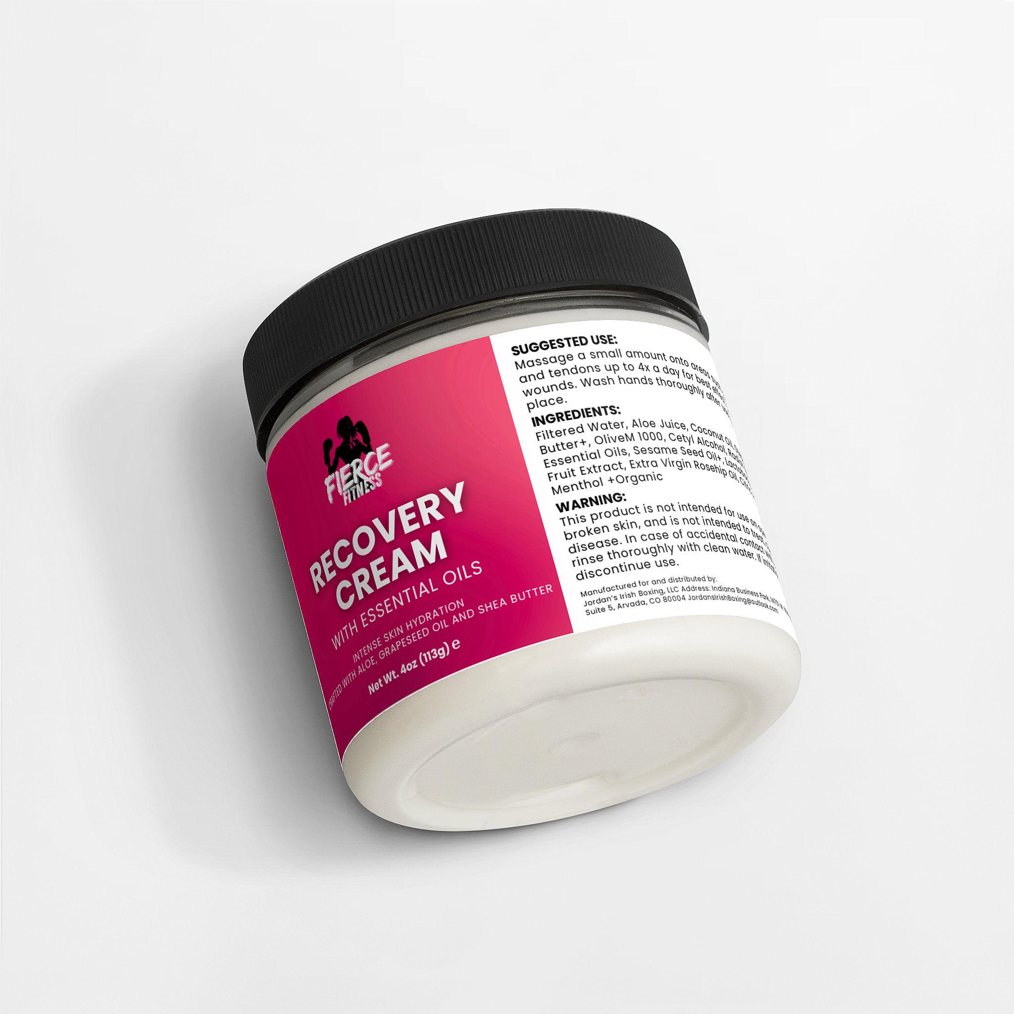 Premium Recovery Body Cream - 100% Natural, Fragrance Free