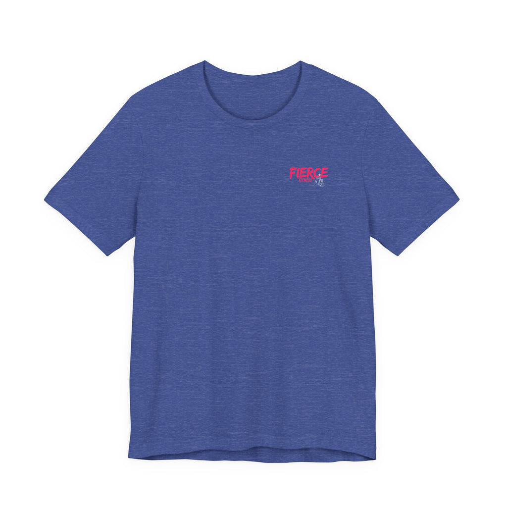 Fierce Fitness Breast Cancer Awareness Bella+Canvas Tee - Unisex Jersey Short Sleeve T-Shirt for Gym Lovers, Boxing, Workout Wear, Fitness Gifts, Athleisure Top, Bold Fitness Apparel