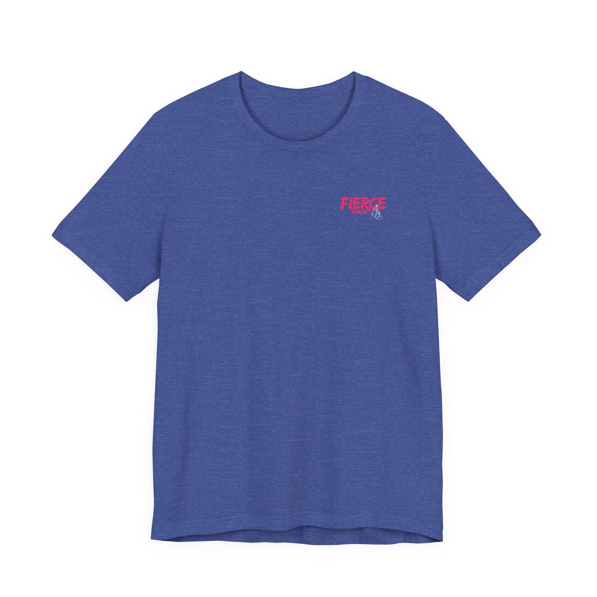 Fierce Fitness Breast Cancer Awareness Bella+Canvas Tee - Unisex Jersey Short Sleeve T-Shirt for Gym Lovers, Boxing, Workout Wear, Fitness Gifts, Athleisure Top, Bold Fitness Apparel