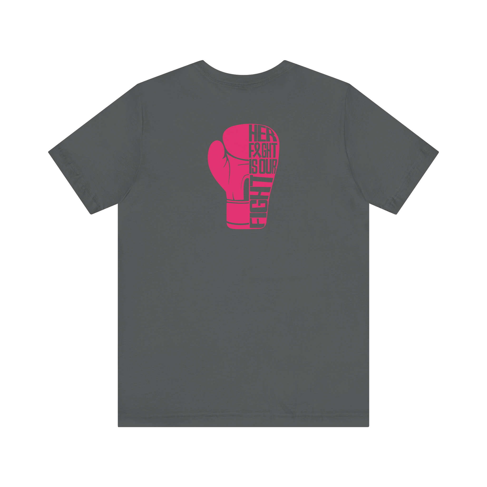 Fierce Fitness Breast Cancer Awareness Bella+Canvas Tee - Unisex Jersey Short Sleeve T-Shirt for Gym Lovers, Boxing, Workout Wear, Fitness Gifts, Athleisure Top, Bold Fitness Apparel